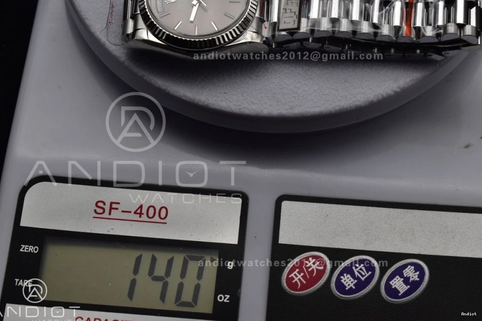 vr3255 36 Edition Grey Dial SS Bracelet 904L Weight) on QF Steel (Gain DayDate V5 President Best 0315